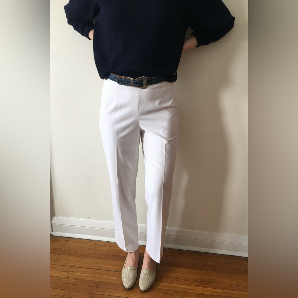Vintage Talbots White Stretchy Pants Size 4